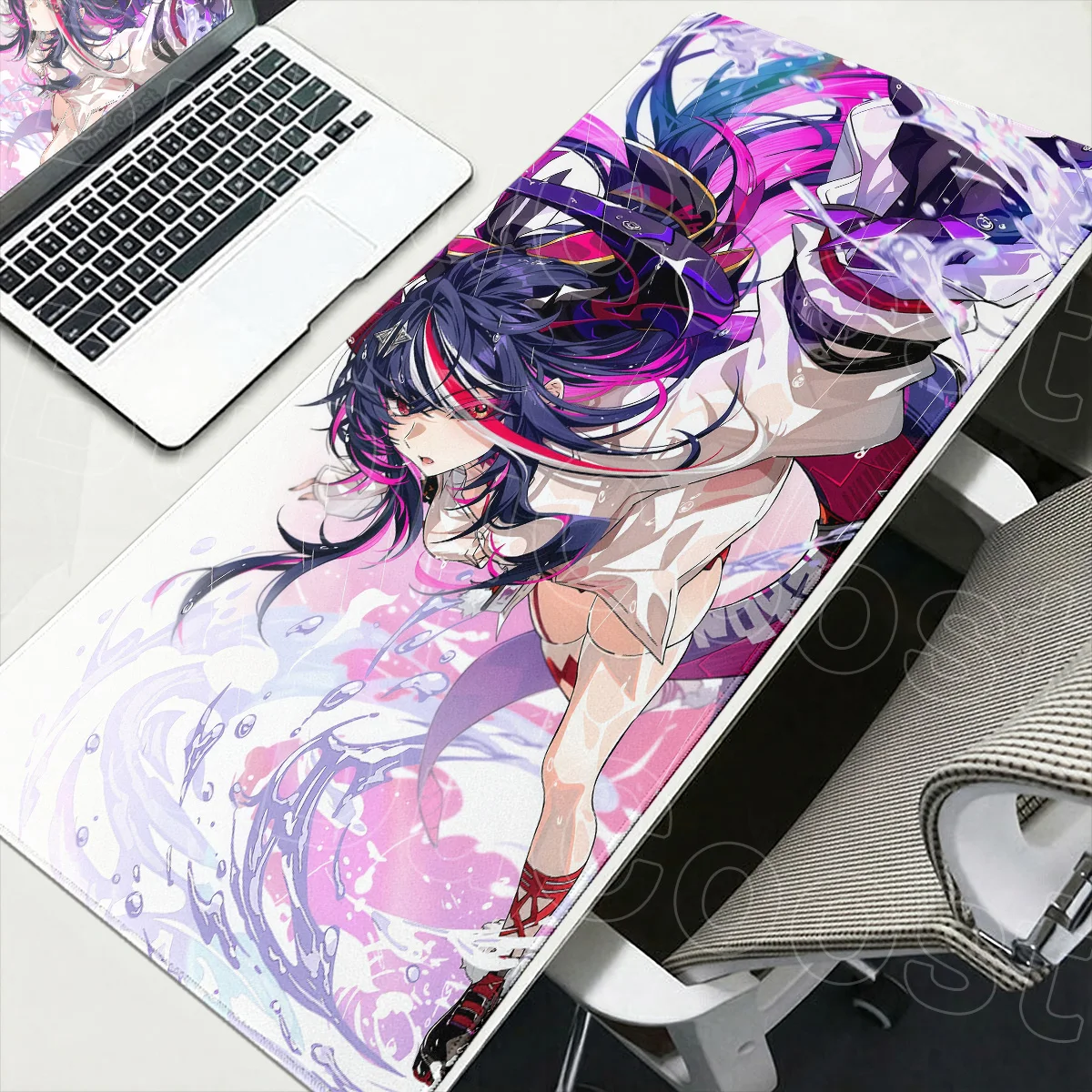 Neverness to Everness Shinku Mouse Pad XXL Large Computer Gamer Keyboard Carpet with Suture Edge, Cute Anime Girl Rubber Deskmat