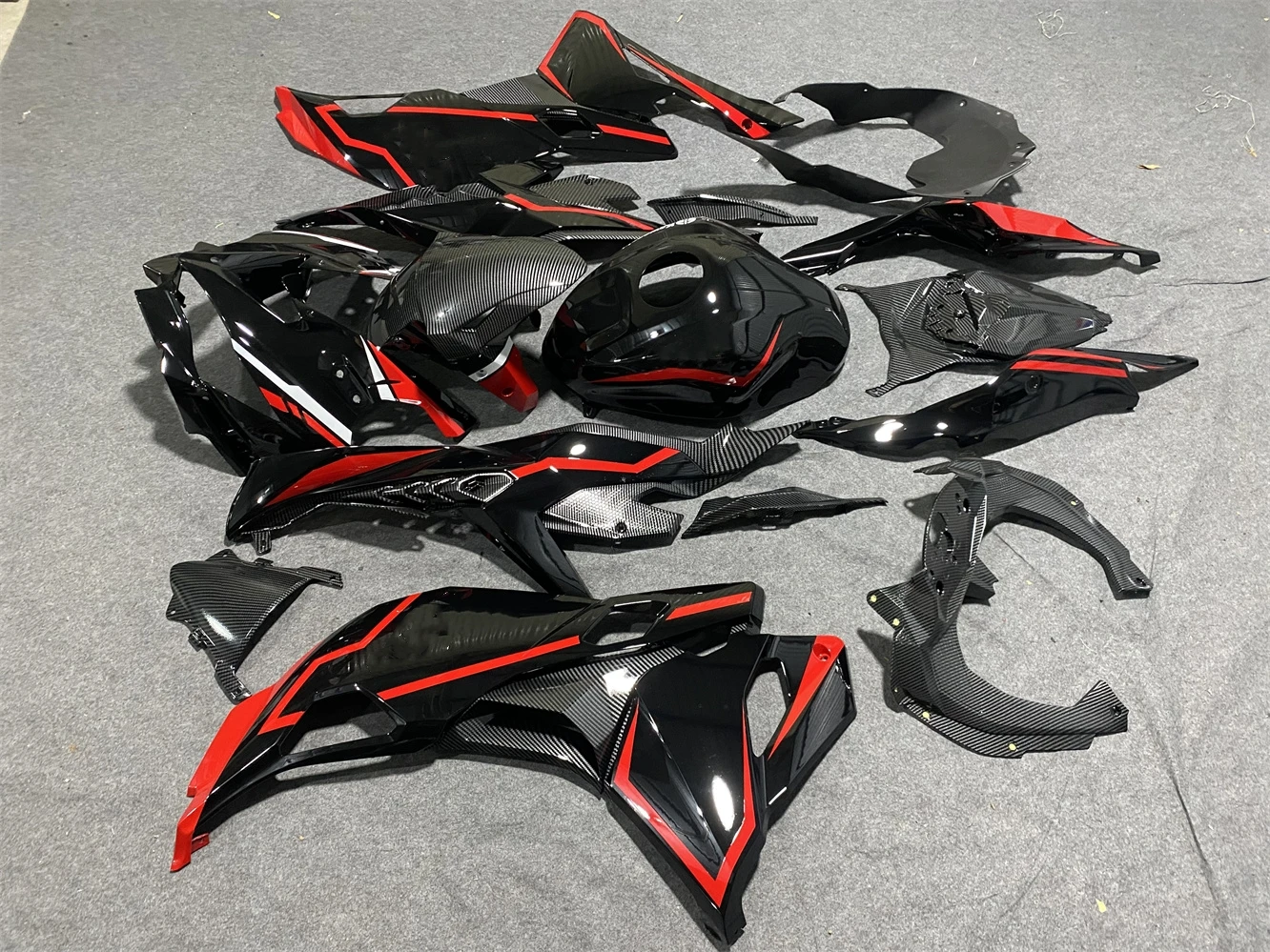 Motorcycle Fairing Kit fits to give ZX-25R 19 2021 22 23 Year ZX-4R-4RR 2019 2020 2021 2022 2023 carbon fiber painted motorcycle