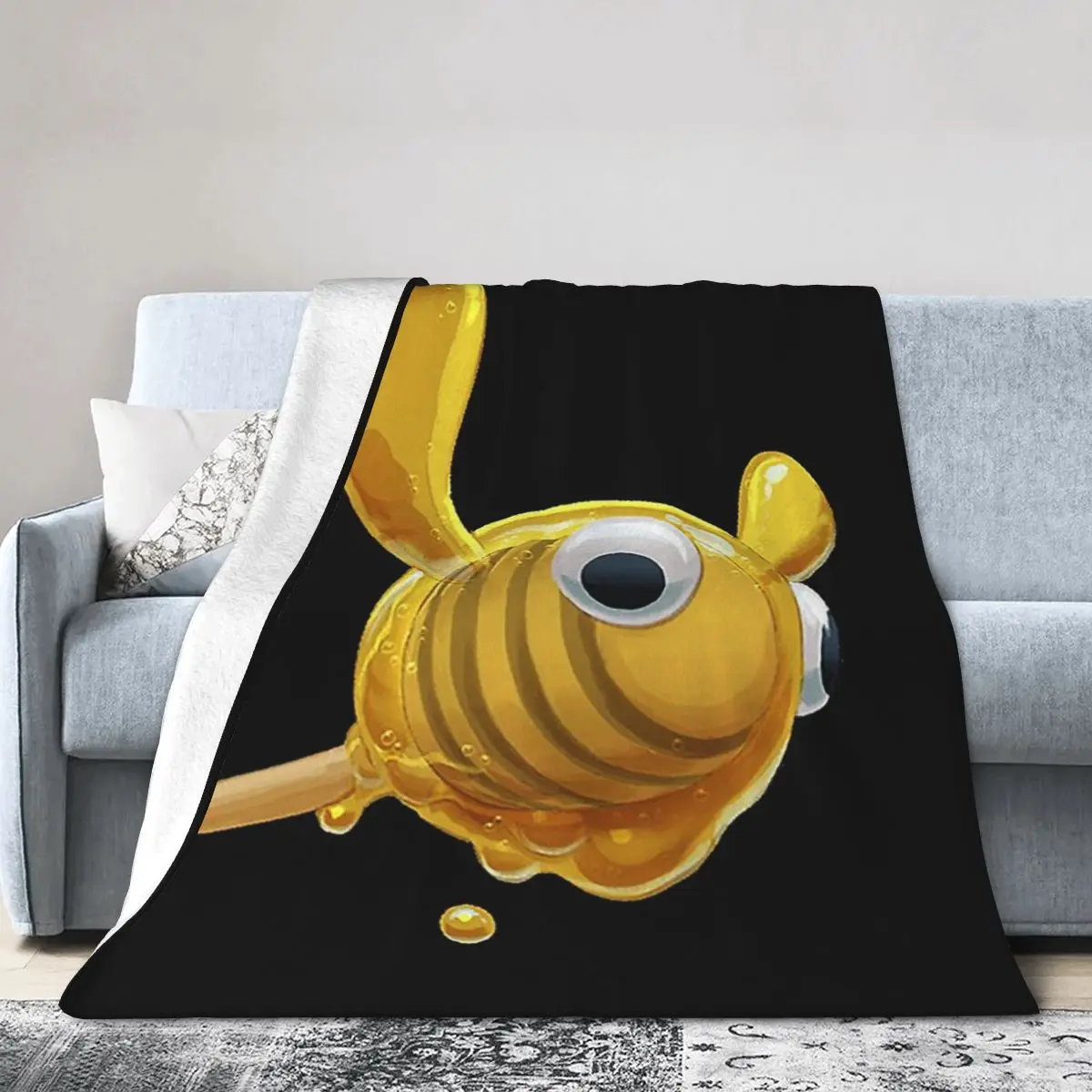 Hunnabee Bugsnax Kinda Bug Blankets Soft Warm Flannel Throw Blanket Cover for Bed Living room Picnic Travel Home Couch