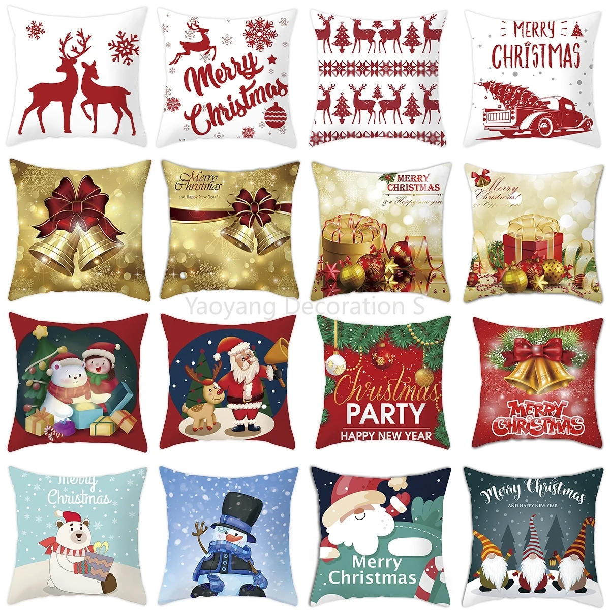 

Christmas Cushion Cover 2022 Home Christmas Decorations Ornaments Navidad Noel Christmas Gifts Happy New Year 2022