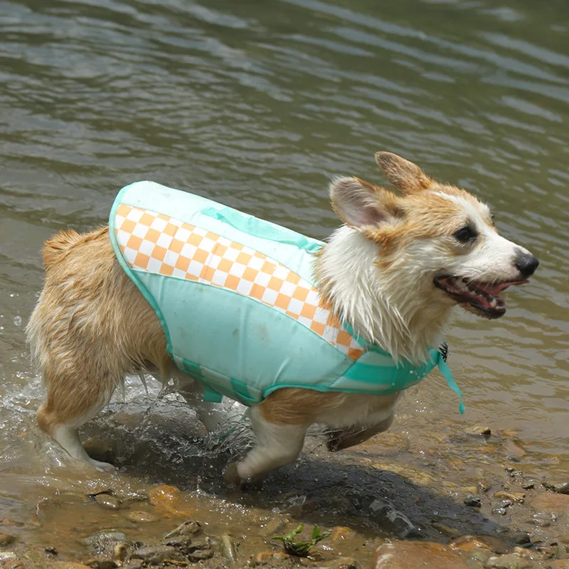 HOOPET Pet Personal Flotation Device Dog Life Jacket Dog Life Jacket Light Off Clothing Reflective Swimsuit Pet Buoyancy Jacket