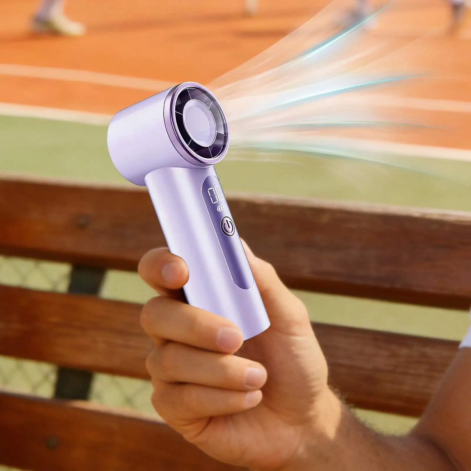 USB Rechargeable Mini Handheld Fan Portable Quiet Cooling Tool for Travel Office Outdoor Home Camping Theme Park Commuting - view 2