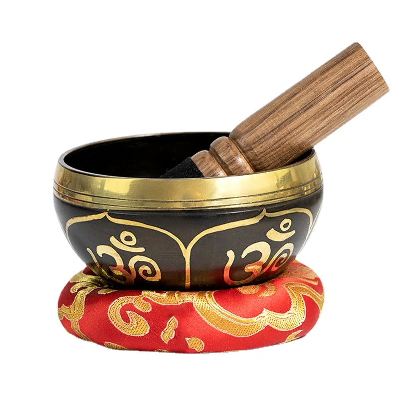 Nepal Handmade Tibetan Bowl Buddha Singing Bowl Brass Yoga Meditation Relaxation Music Bowls Sound Healing Instrument Gift Ideas