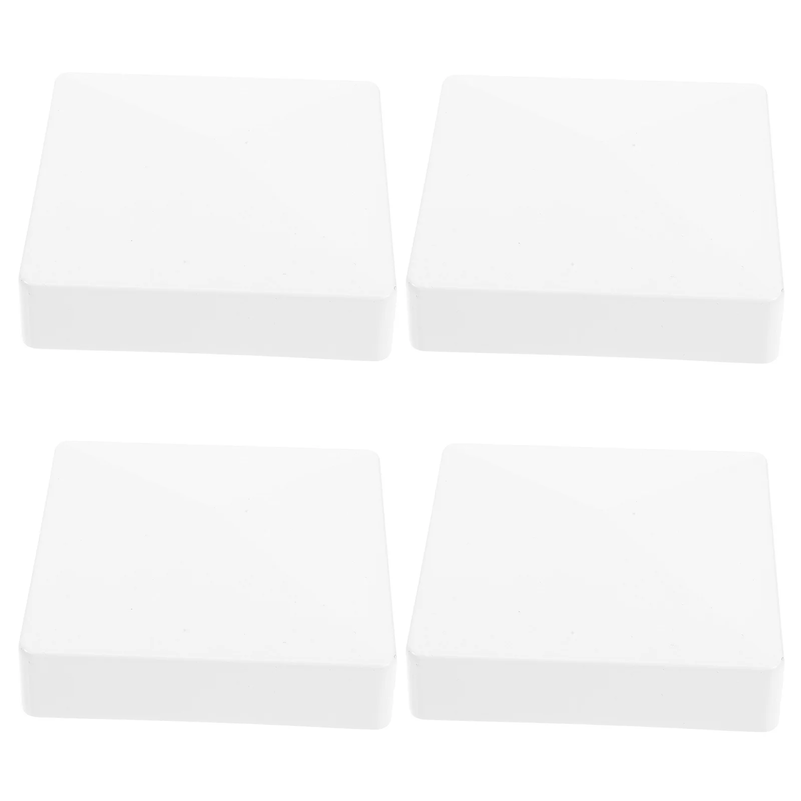 

4Pcs Fence Post Caps PVC Square Top Covers Outdoor Waterproof Protective Plastic Mailbox Post Finials