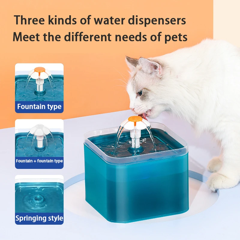 New Pet Intelligent Drinking Fountain Dazzling colorful non-inductive electric model Silent operation Cat Water Dispenser