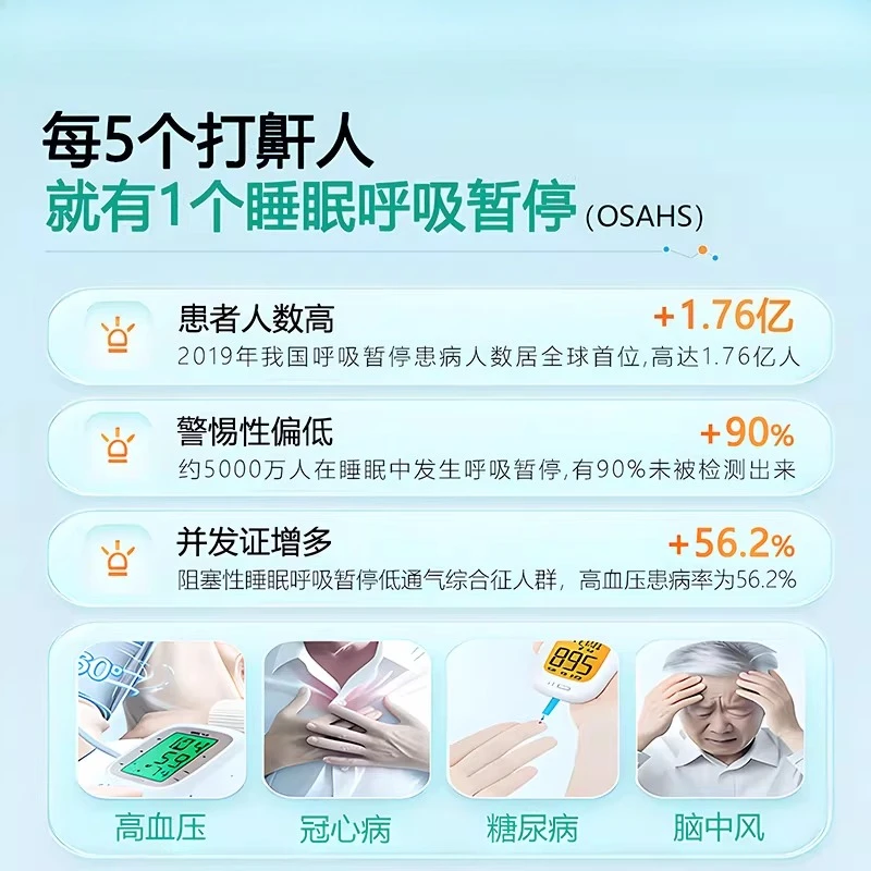 Respirator sleep apnea syndrome, home snoring device