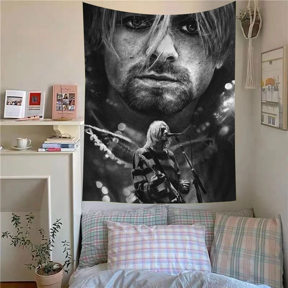 N-Nirvana Japanese Warrior Samurai Tapestry Printing Cheap Hippie Wall Hanging Bohemian Wall Tapestries Mandala Art Home Decor
