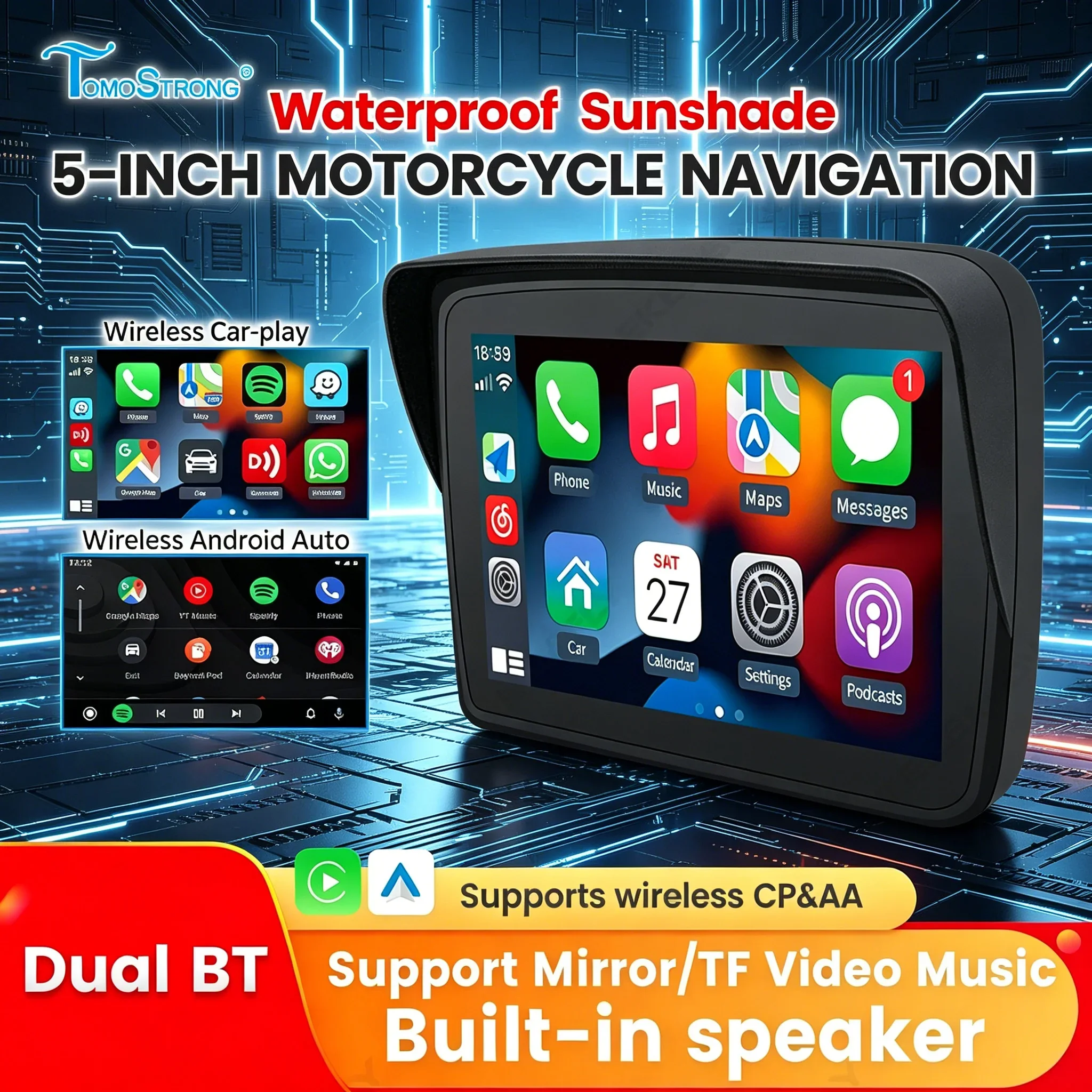 tomostrong-Ecran-de-navigation-pour-moto-de-5-pouces-etanche-compatible-avec-apple-carplay-ecran-portable-pour-moto-moniteur-sans-fil-android-auto