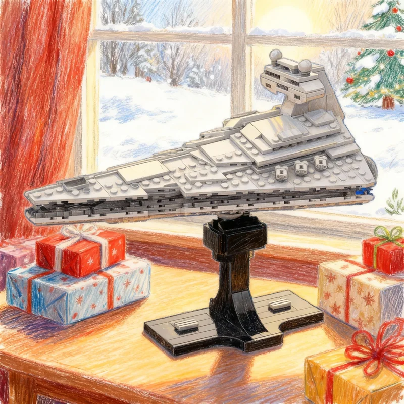 

498pcs MOC Imperial Destroyer Starship Collection Star Battle Model Building Blocks Toy Gift Creative Display Collectible Desk
