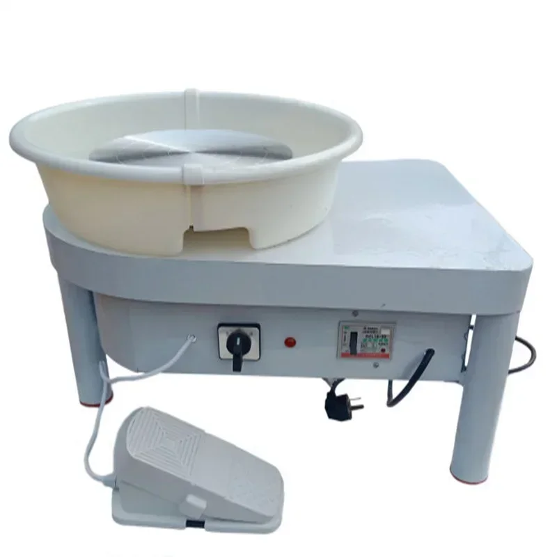 High Quality 25cm 350W Electric Wheel Pottery Lathes Machine With Foot Pedal Househol Electric Triangle Ceramic Foot  Machine