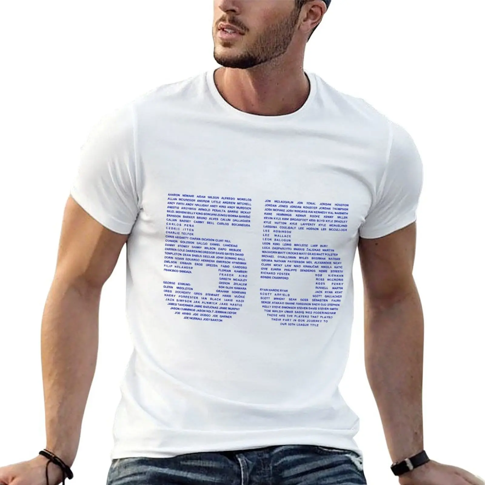 Rangers players on road to 55 T-Shirt man t shirt cotton high quality t shirts cotton 100% funny t shirts dark humor T-shirt