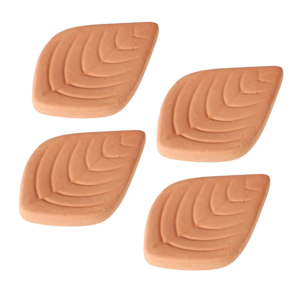 4 Piezas de Conservadores de Azúcar de Hoja de Terracota Reutilizables, Suavizante de Azúcar Moreno, Evita el Aglutinamiento, Mantiene la Textura, Compacto y Portátil para Alimentos