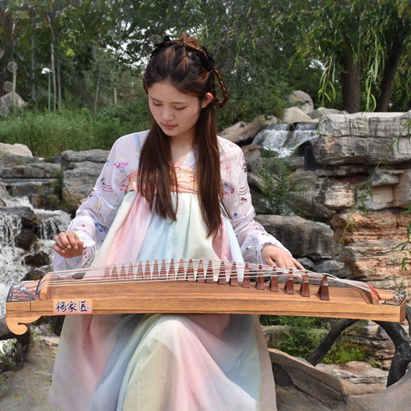 90cm Mini Guzheng 21 String Portable Professional Guzheng Guqin Chinese Instrument Solid Wood Zither Beginner Playing Gifts