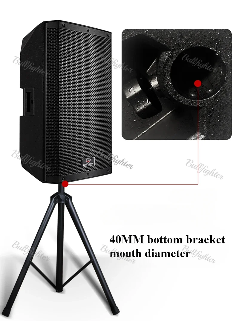 Bullfighter 600W High Power Amplifier Subwoofer Audio Outdoor Stage Band Performance Professional Active Speaker