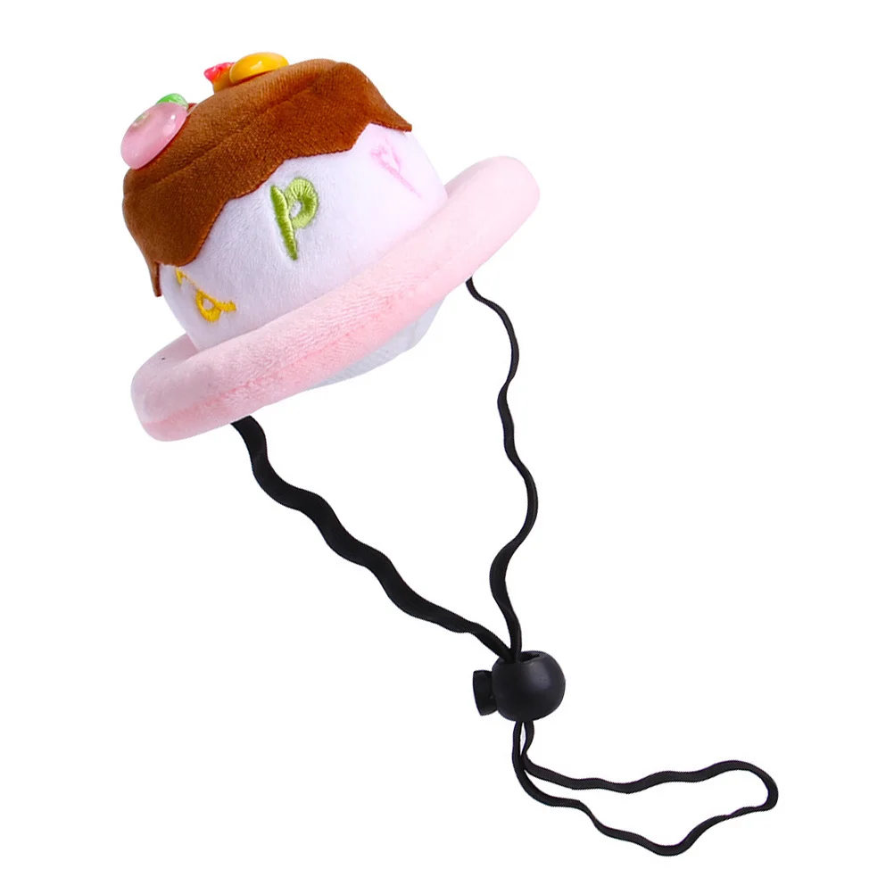 

1Pcs Pet Birthday Cap Cake Shape Hat Adjustable Elastic Band Suitable for Cats Dogs Photography Prop Party Walking Hat