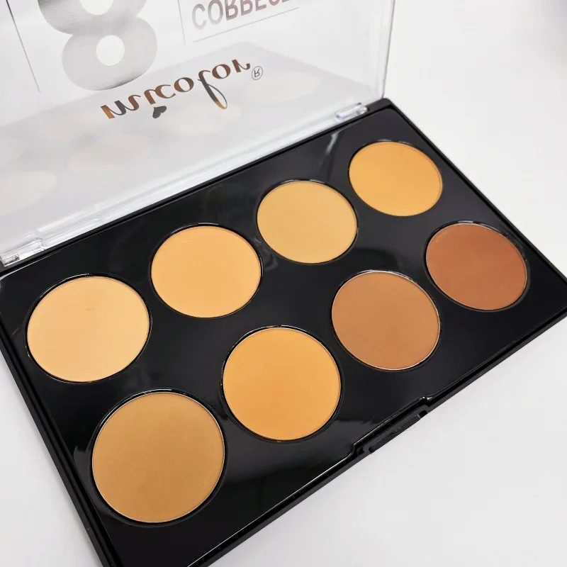 

8-Color Three-dimensional Makeup Highlighter Contour Palette Side Shadow Nose Shadow Waterproof Wheat-colored Bronze Concealer