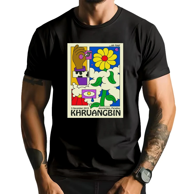 

K-hruangbin Tour Art Classic t Shirt 173DMN Black