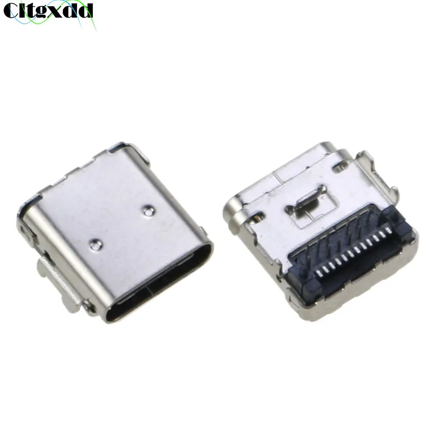 Cltgxdd 1PCS USB Type C Power Connector Jack Female Socket For Dell Latitude 5285 Tablet PC Laptop Tail Plug Charging Data Port