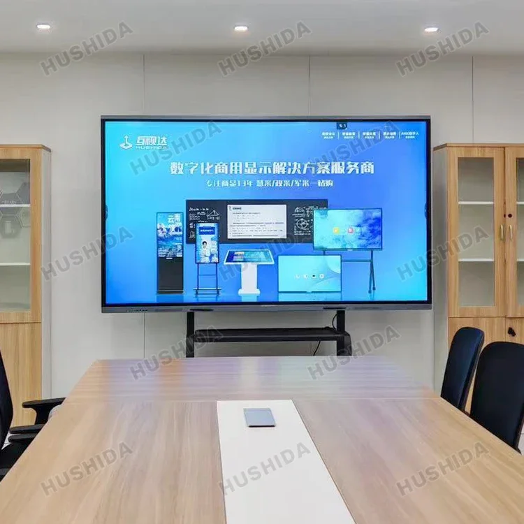 86 98 110 Inch Pen Finger Touch Interactive  4k Lcd Digital Interactive Smart Boards for Schools Office Meeting