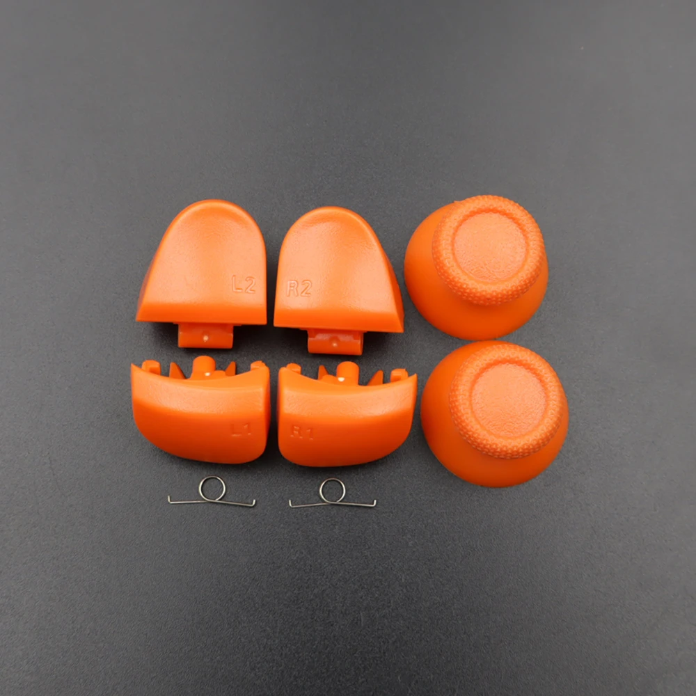 1 Set BDM-030 Joystick-Daumenkappen & R1 L1 R2 L2 Game-Trigger-Tasten mit Feder für PS5 V3.0 Controller Ersatzteil