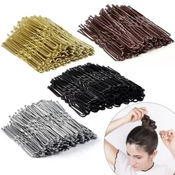 50Pcs 5cm Women's U Shaped Hairpins Waved Hair Clips Metal Bobby Pins Barrette Bridal Hair Pins Hairdressing Hairstyle Tools