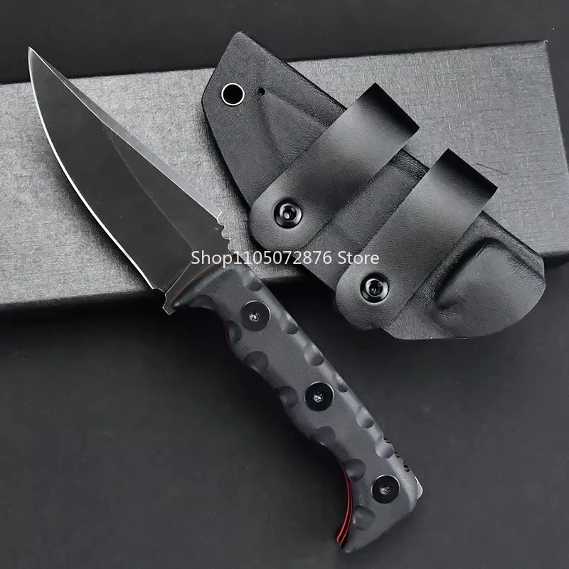 

Нож для выживания и спасения 003 High Hardness 7Cr13Mov, прочный компактный нож с фиксированным клинком для бушкрафта, рукоять G-10, инструмент EDC
