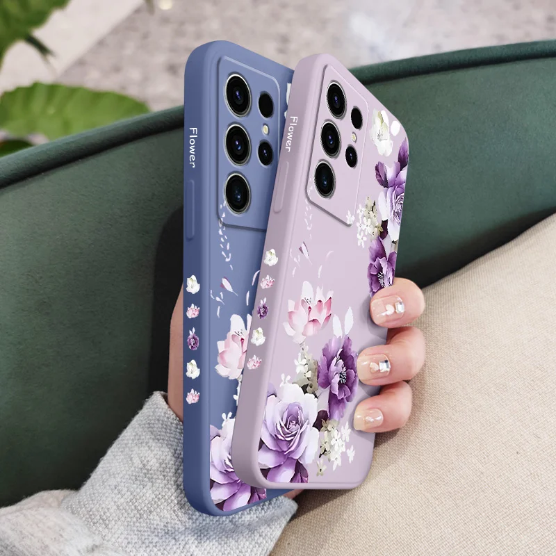 Beautiful Peony Phone Case For Samsung Galaxy S25FE S24 S23 S22 S21 S20 S10 S10E Ultra Plus FE Note 20 Ultra 10 Plus Cover