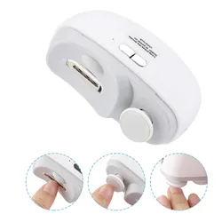 Electric Nail Clippers With Light Automatic Anicure Trimmer Adult Baby Fingernail Toe Scissors Pedicure Polishing Nails Cutter