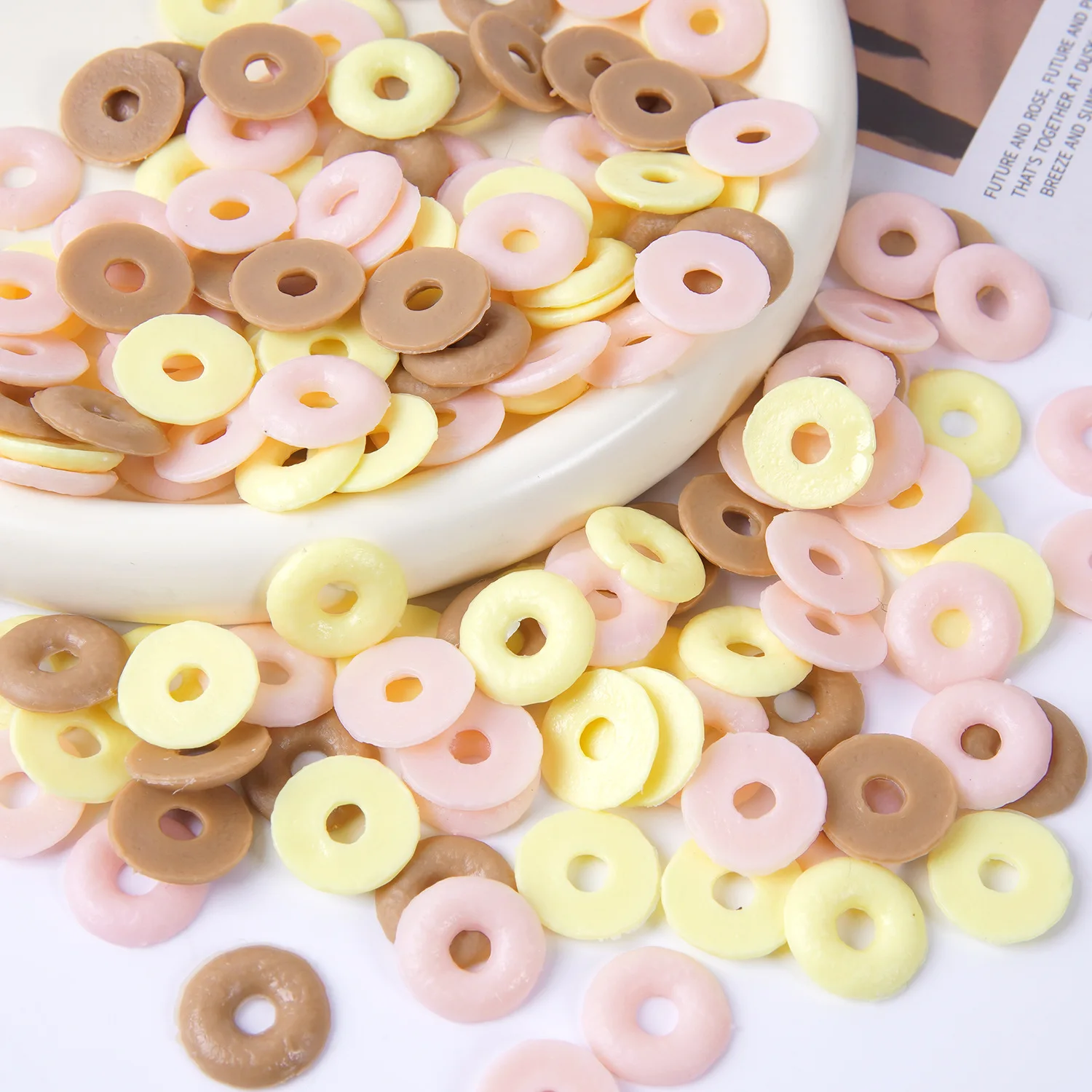30pcs Mini Donut Dessert Accessories PVC DIY Simulated Dessert Food Play Cake Donut Doll Accessories Decoration Home Decor