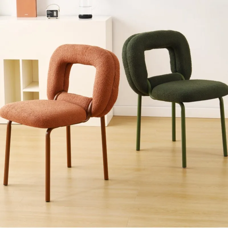 Doughnut Design With Lamb Wool Fabric For Use In Bedrooms Dressing Stools Backrests Dining Chairs Coffee Shops And Leisure Chair