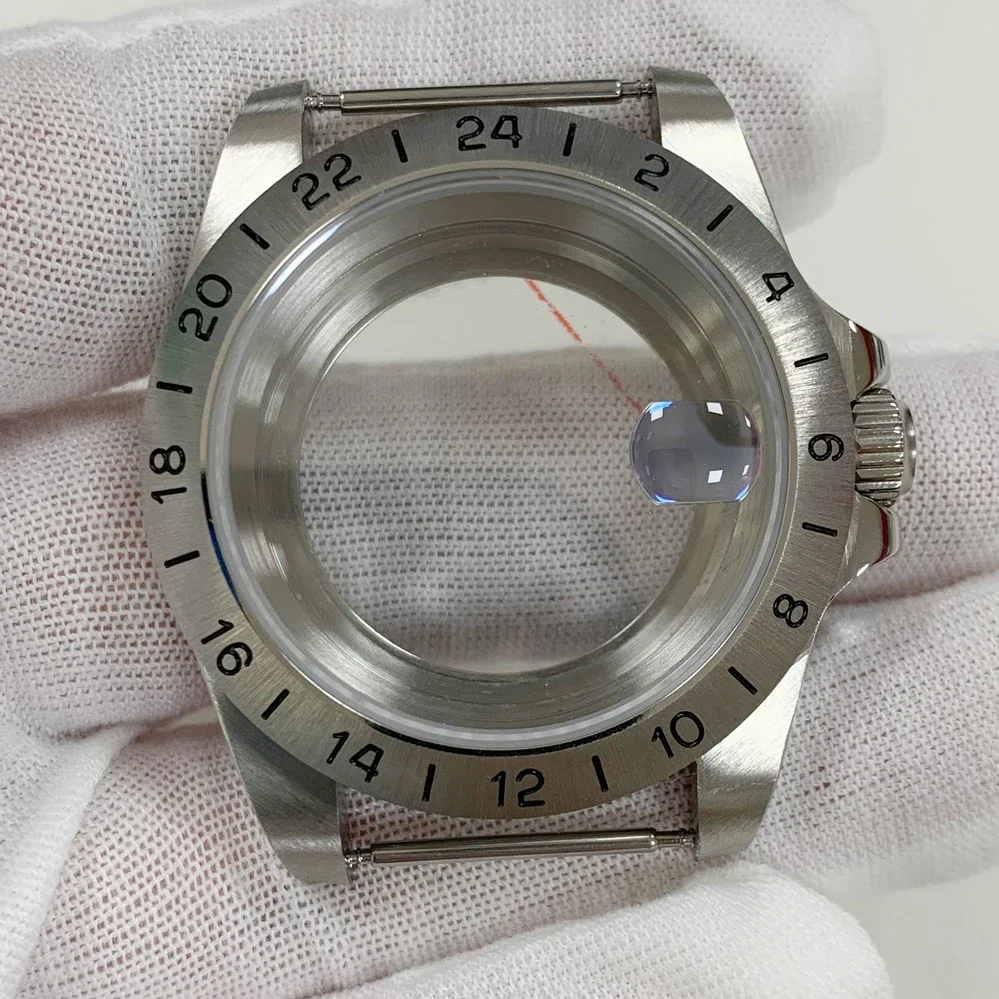 Modified EXP 39MM stainless steel case, fat case, old water ghost sapphire magnifying glass suitable for NH35/36 movement