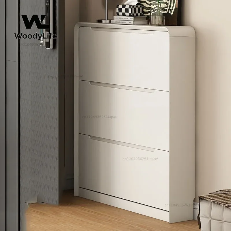Display Mobile Shoe Shelf Storage Organizer Living Room Luxury Designer Slippers Shoe Cabinet Modern Zapatero Hotel Furniture