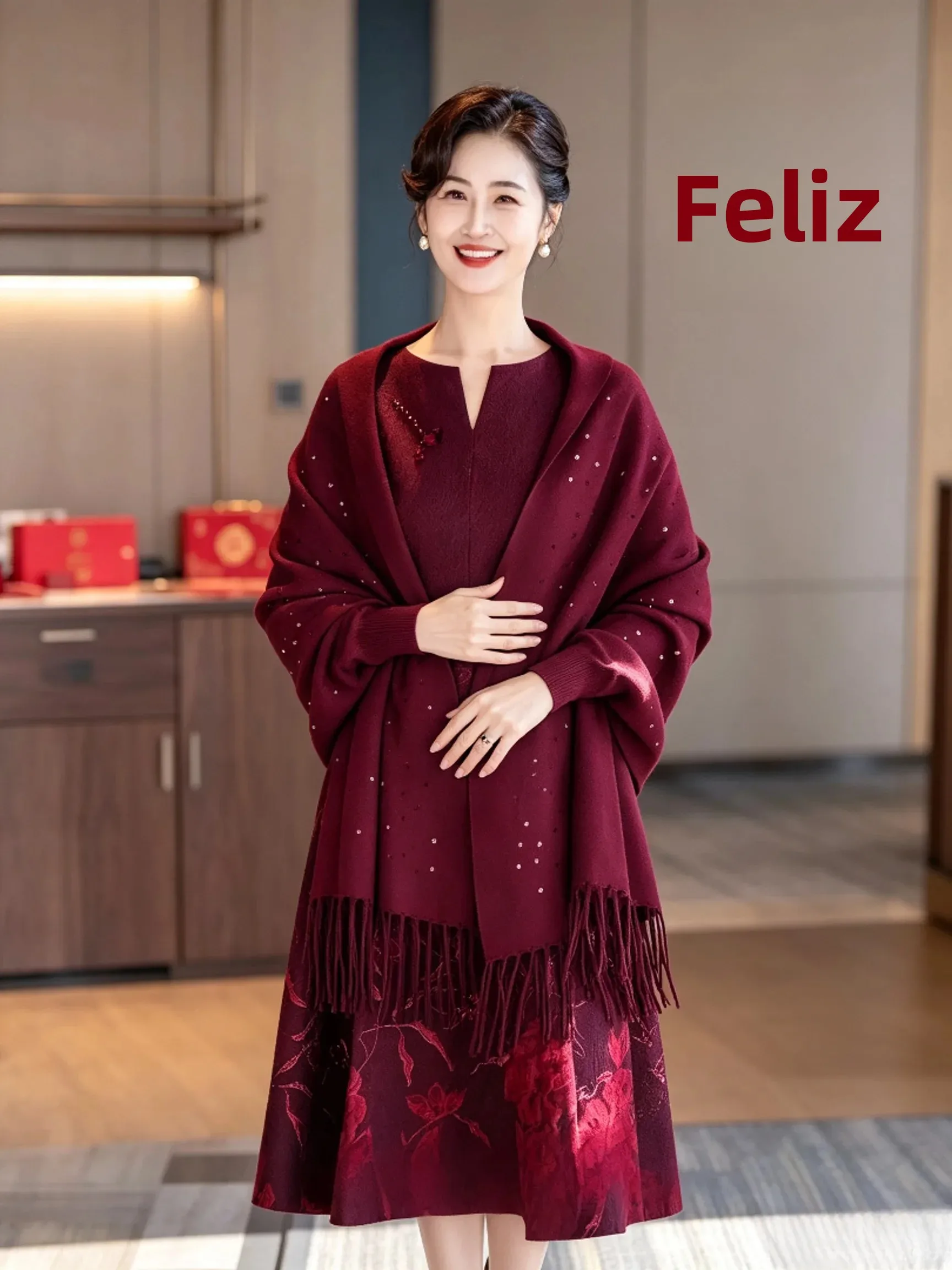 wedding-celebration-wine-red-shawl-autumn-winter-long-rectangle-chinese-style-outerwear-for-mom-grandma-special-occasions