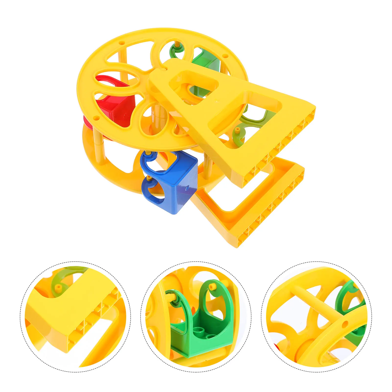 

Train Track Ferris Wheel Ornaments Dollhouse Miniatures Decor Decorate Motor Kit Plastic