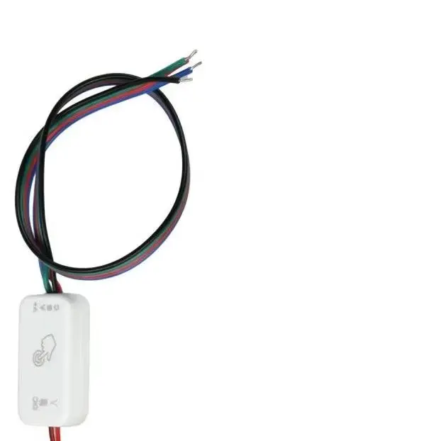 RGB Touch Sensor Controller DC5-24V 3A, Full Color LED Dimmer Switch 7 Colors Cycle Brightness Adjustable for Strip Light