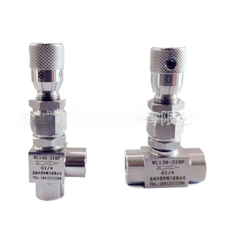 

1/8" 1/4" 3/8" 1/2" BSP NPT Female 304 Stainless Steel Needle Valve Flow Mirco Regulating Metering Water Oil Fuel High Pressure