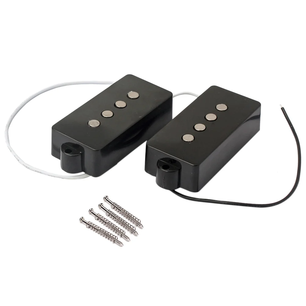 

Pcs Open Style 4 String Bass Pickup Electric Guitar Parts Accessories Bridge Neck Pb V Magnets Wax Potted Medium Output