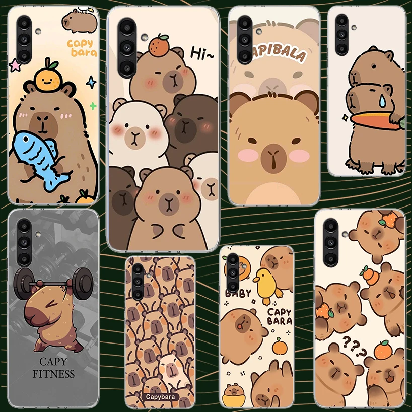 Funny Capybara Cartoon Animal Case for Samsung A17 A16 A56 A36 A26 A15 A55 A35 A25 A14 A54 A34 A24 Phone Cover A13 A53 A33 A23 A