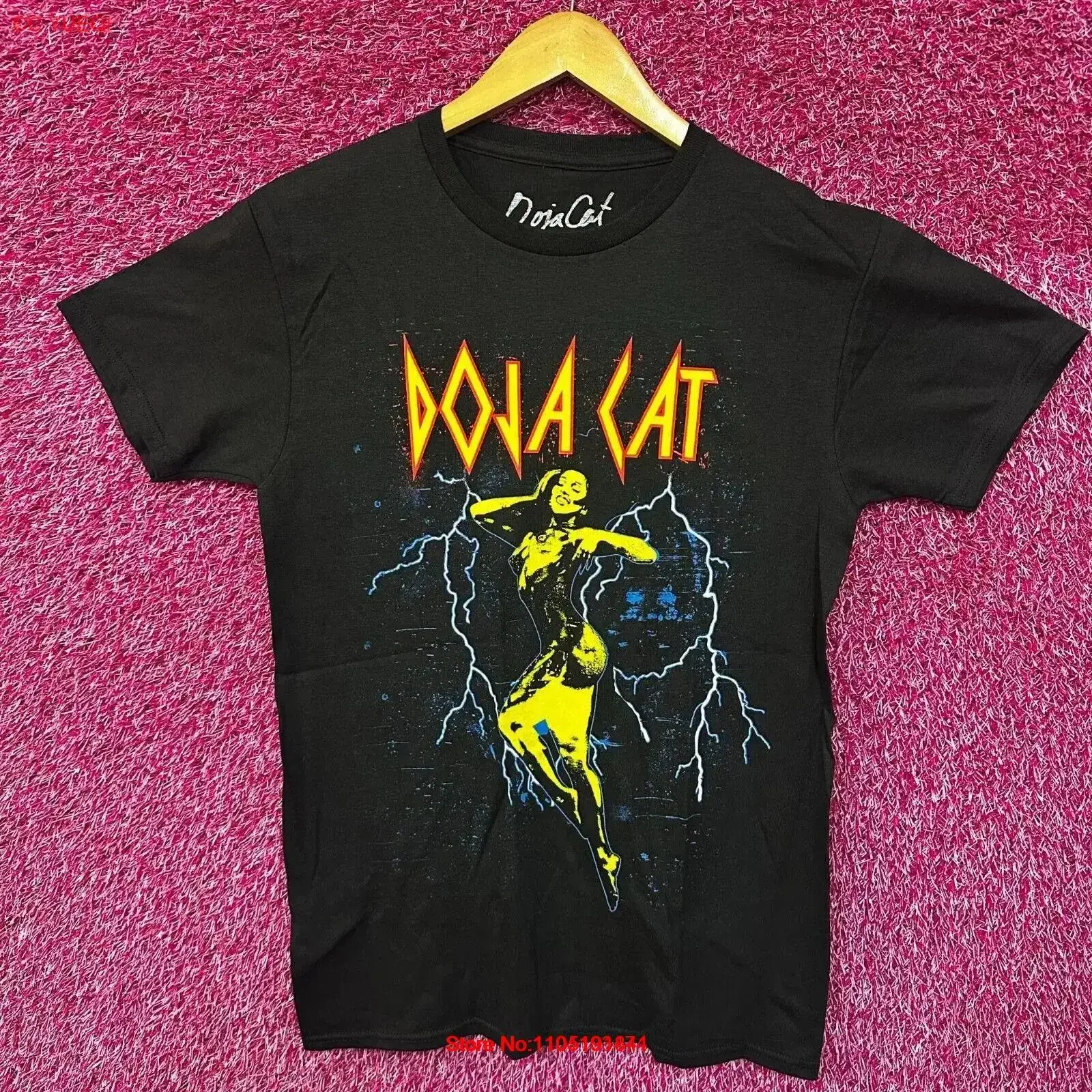 Doja Cat Electrifying Planet Her Album Art Urban Pop T Shirt Small vintage Washed Unisex designer clothes homme Stylish
