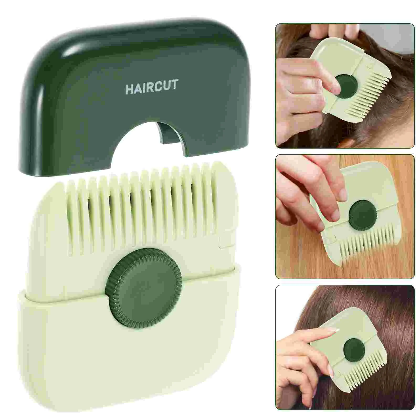 

Razor Comb Hair Trimming for Broken Styling Tools Fringe Thinner Fade Green Stainless Steel Haircut Child