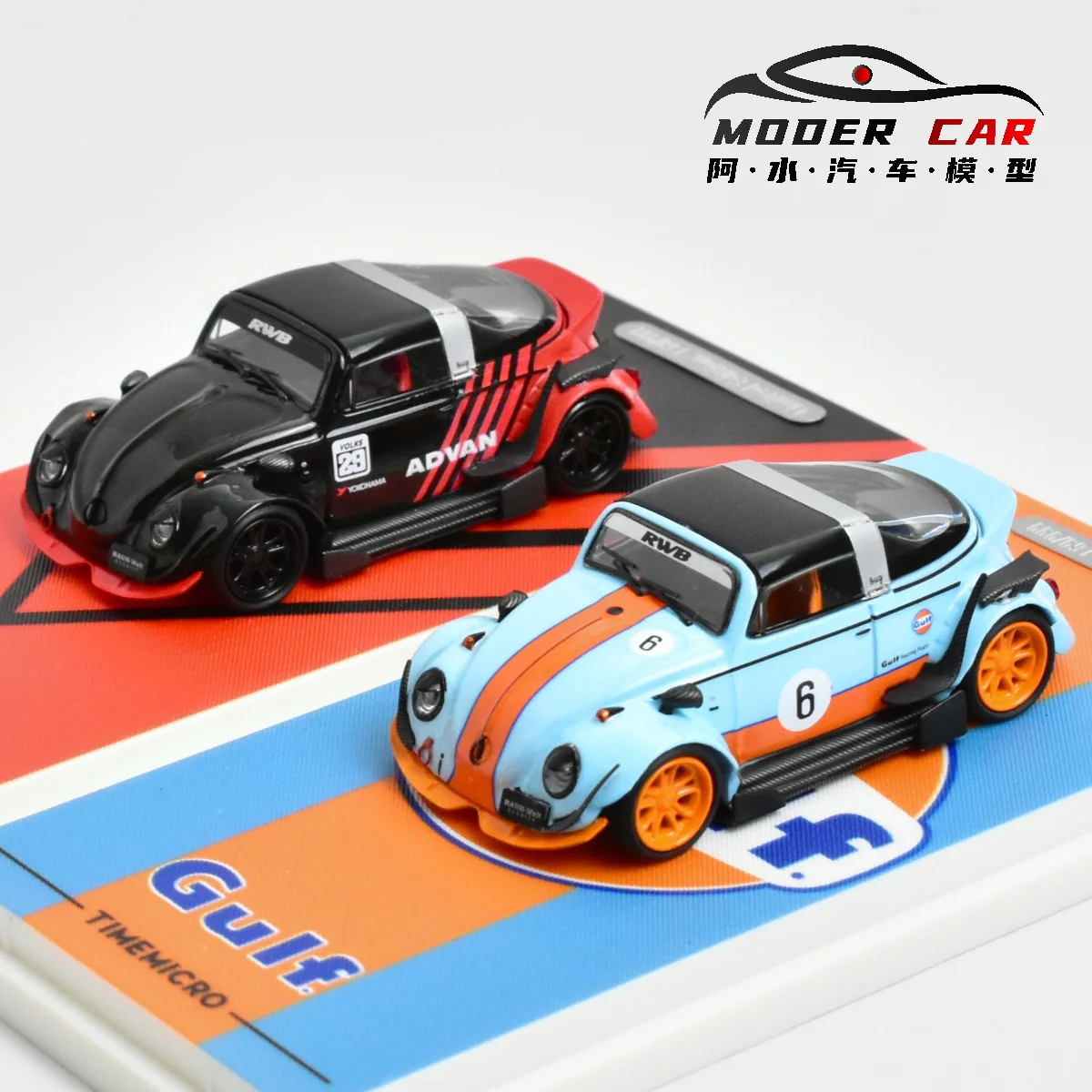 Time Micro TM 1:64 RWB ADVAN Diecast Model Car