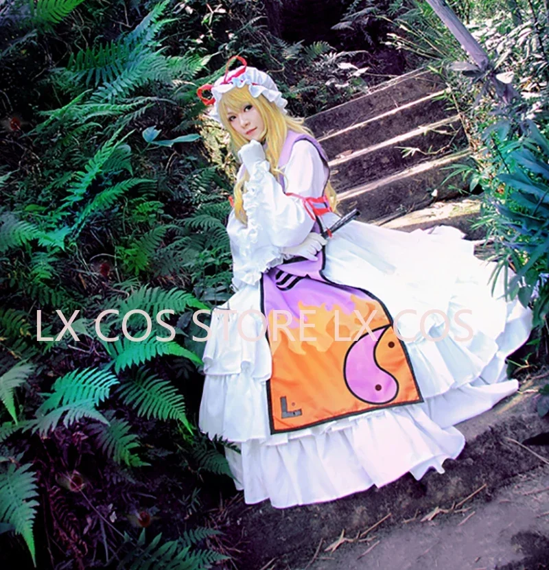 

Anime Cos Touhou Project Yakumo Yukari Cosplay Costumes Outfit Halloween Christmas Uniform Custom Size