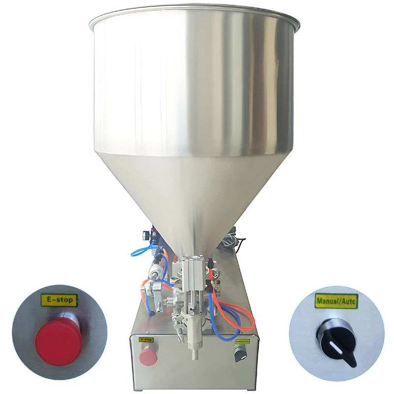 New Semi-Automatic Liquid Filling Machine Chili Sauce Ice Cream Paint Beer 1-Year Warranty Pneumatic Plastic Glass Pouches Bags