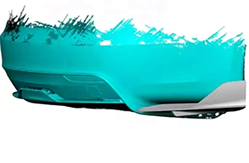 Kit Modifikasi Mobil Diffuser Belakang Tambahan Serat Karbon Kering untuk Tesla Model S Plaid