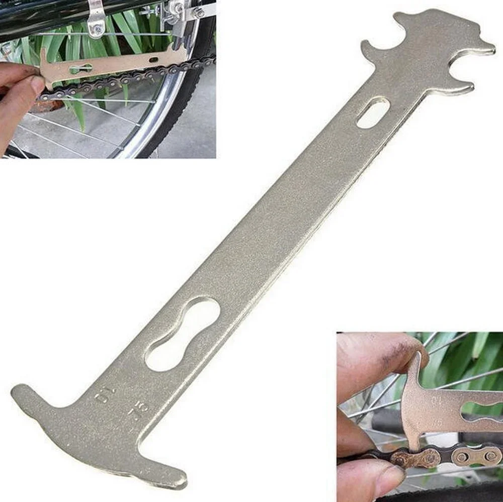 Bicicleta Chain Checker Indicator Repair Tool, Mountain Road Bicycle Wear Chains Gauge, Régua de Medição, Acessórios de bicicleta