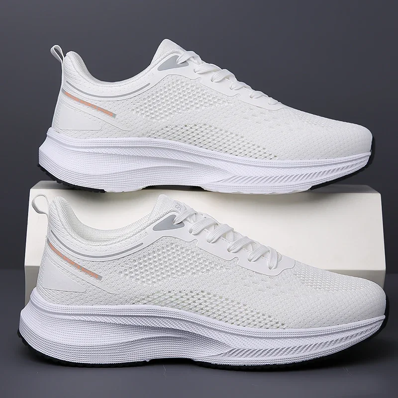 

Men Sports Shoes With Hollowed Out Mesh Breathable Flat Shoes Flexible Non Slip Straps Fashionable Running Shoes For Teenagers