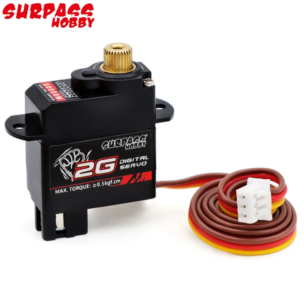 Surpass Hobby S0002M DC4.8V 2g Metal Gear High Torque Coreless Digital Servo 28T For RC Airplane/ Car/ Boat/ Robot DIY