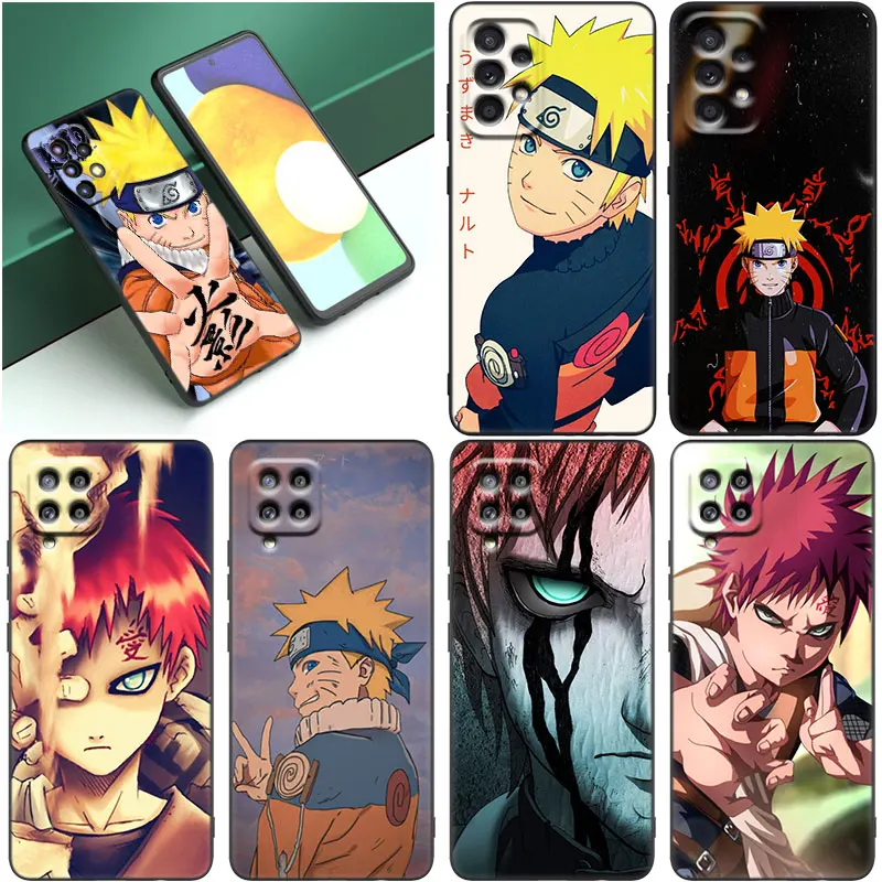 Uzumaki Gaara Naruto Black Case For Samsung Galaxy A12 A13 A14 A22 A23 A32 A33 A34 A52S A53 A54 A72 A73 A24 A04S A50 A51 A70 A71