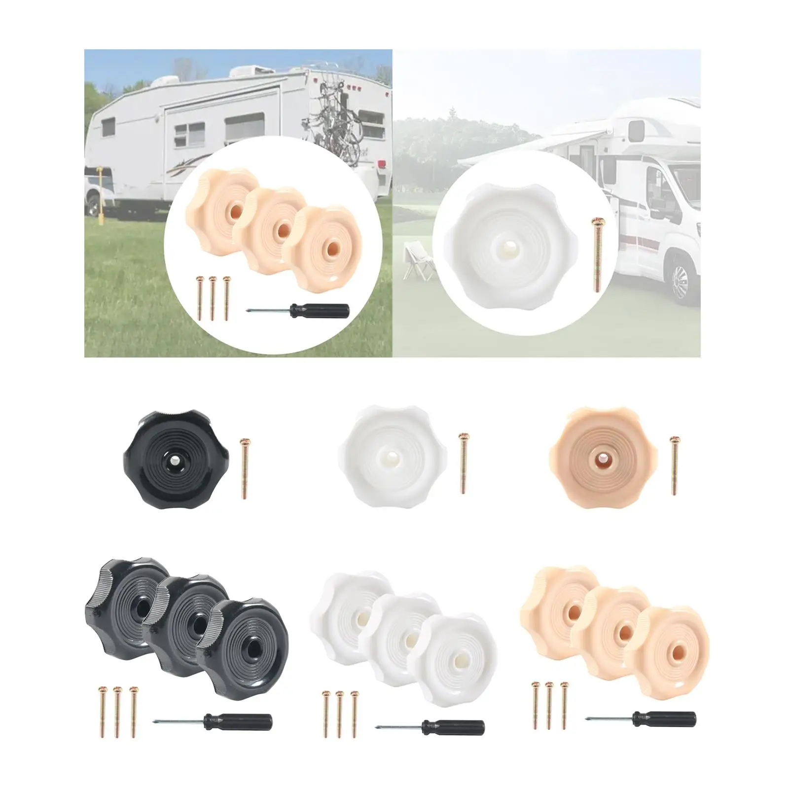 

Universal Trailer Window Knob Handle ABS Material for RV Maintenance Equipment and Campers Ventilation