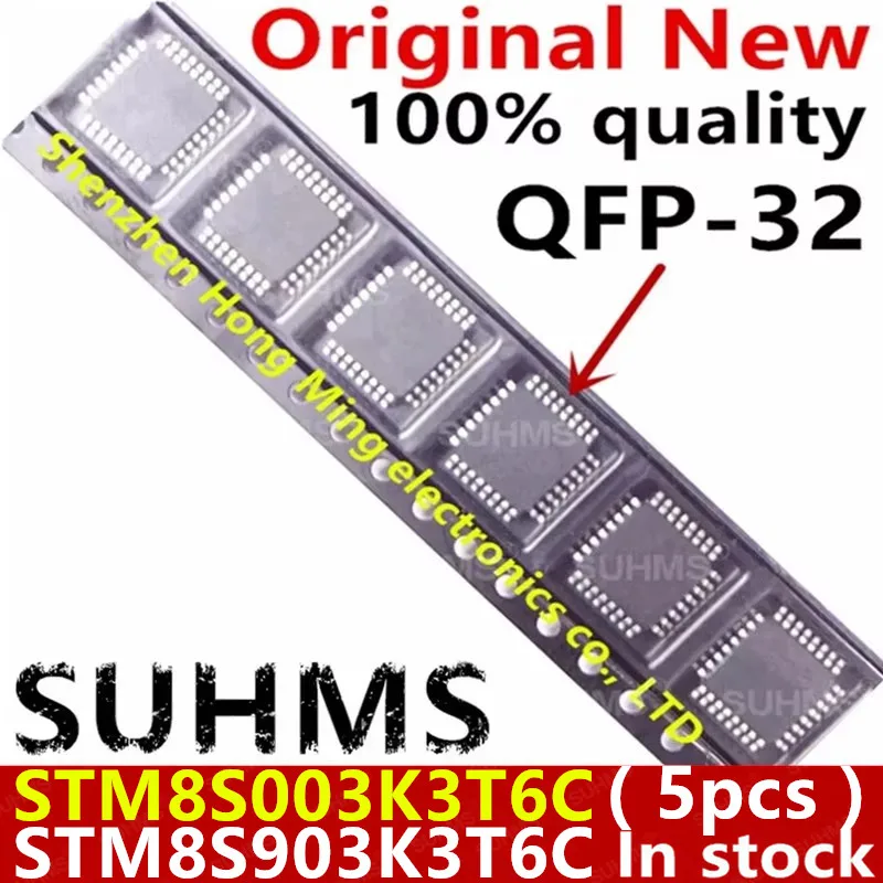(5piece)100% New STM8S003K3T6C STM8S903K3T6C STM8S003 K3T6C STM8S 903K3T6C QFP-32